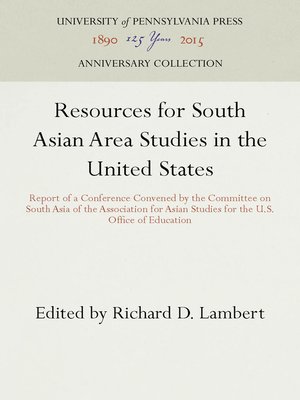 cover image of Resources for South Asian Area Studies in the United States